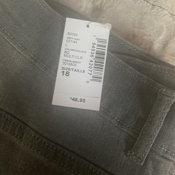 2 pairs Boys New with Tags  Childrens Place stretch grey skinny jeans size 18 - Picture 4 of 8